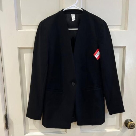 NWT SPANX PERFECT COLLARLESS BLAZER Black xs - Picture 2 of 7